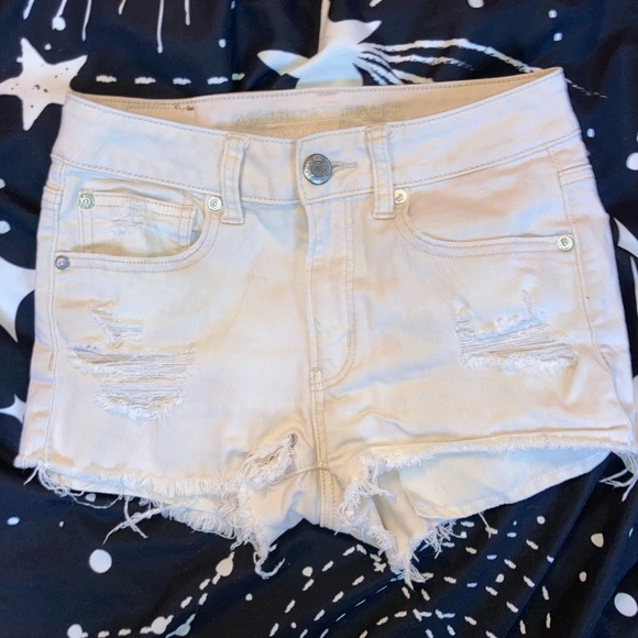 Pink Dye American Eagle Jean Shorts - Picture 5 of 8
